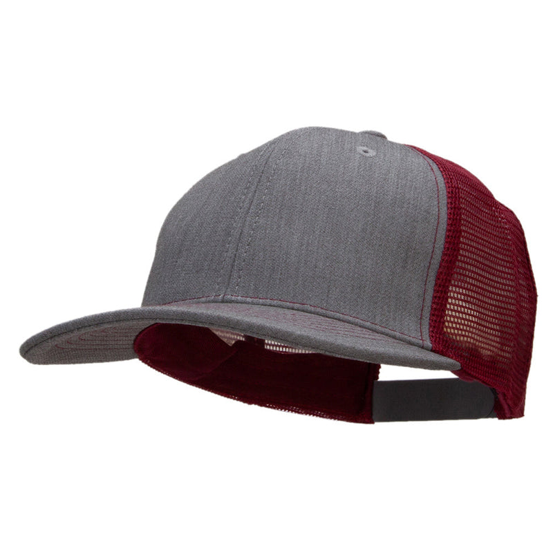 Premium Heather High Profile Mesh Trucker Cap