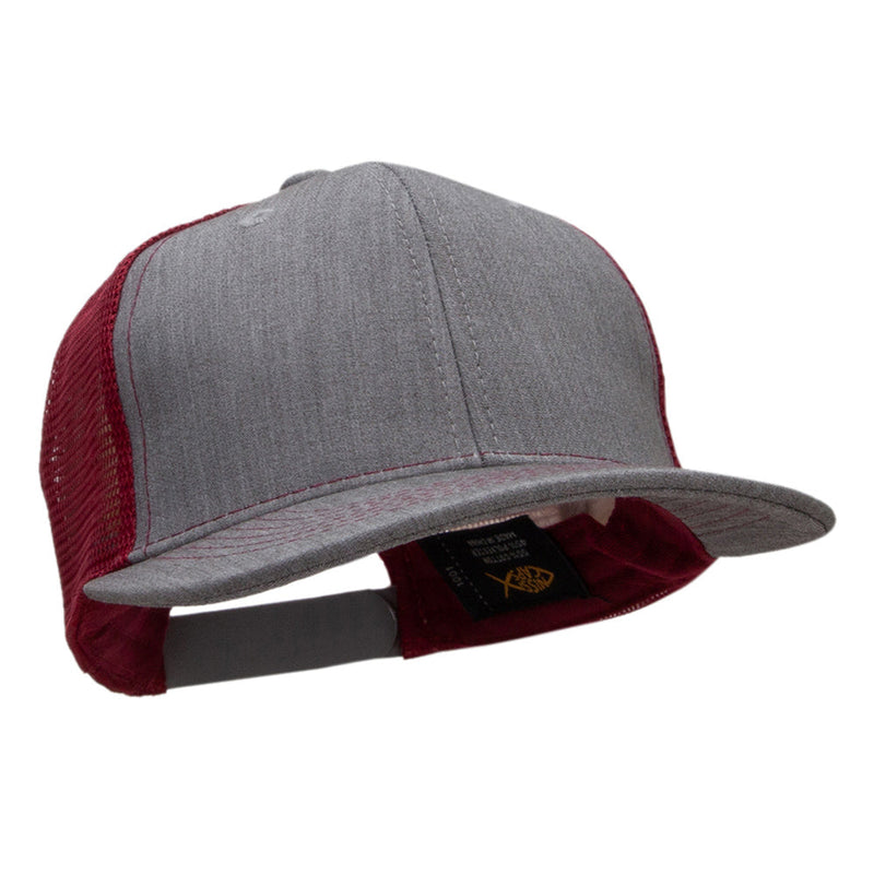 Premium Heather High Profile Mesh Trucker Cap