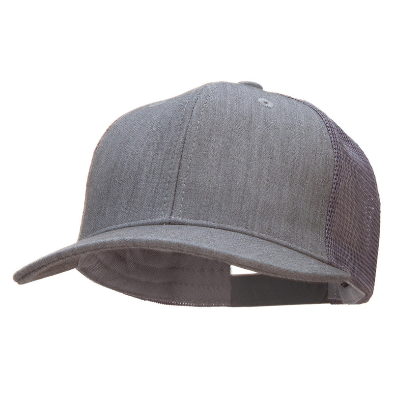 Premium Heather High Profile Mesh Trucker Cap