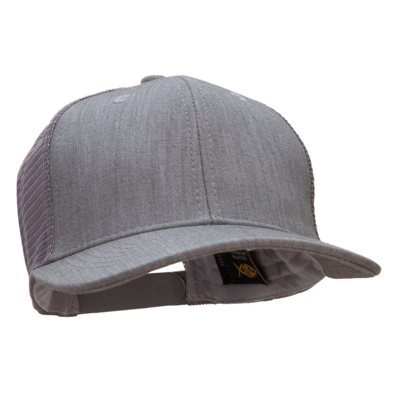 Premium Heather High Profile Mesh Trucker Cap