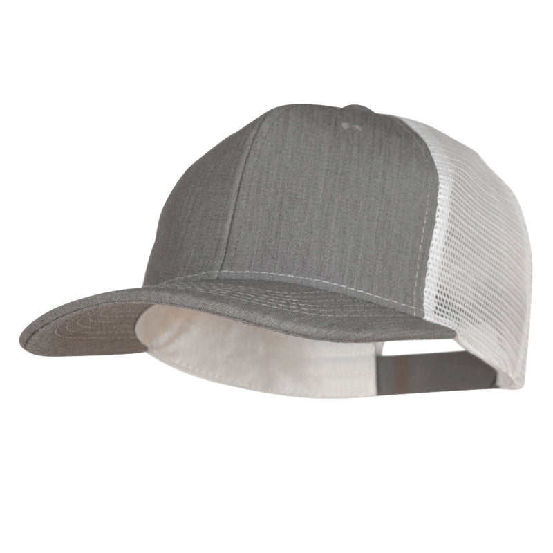 Premium Heather High Profile Mesh Trucker Cap