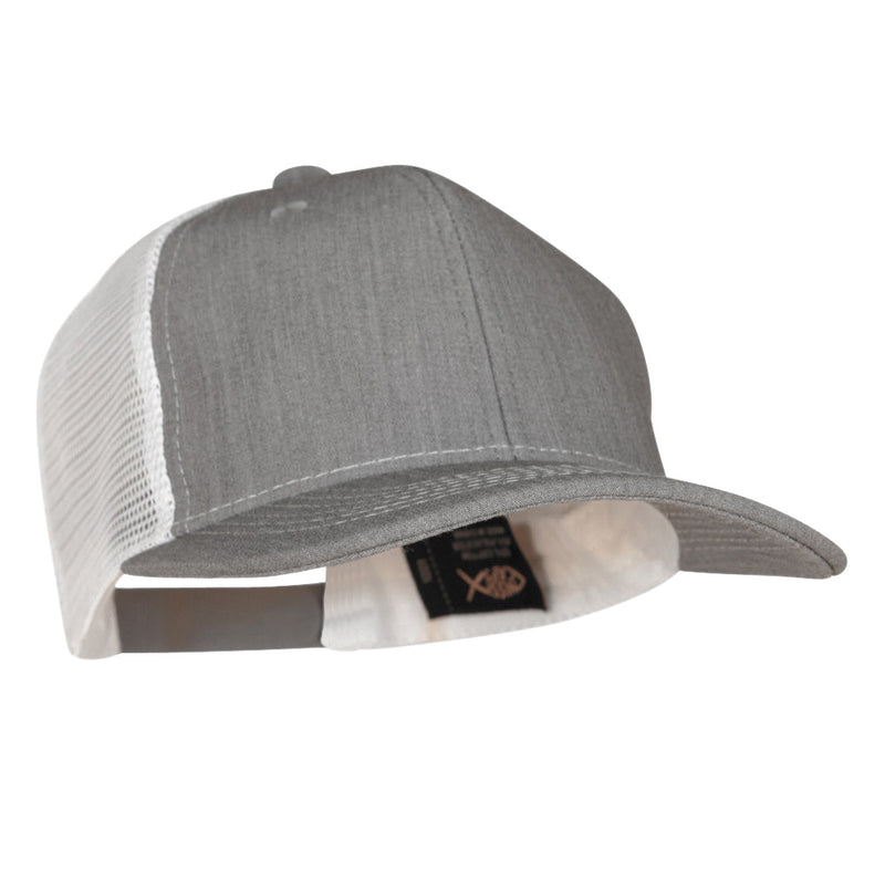 Premium Heather High Profile Mesh Trucker Cap