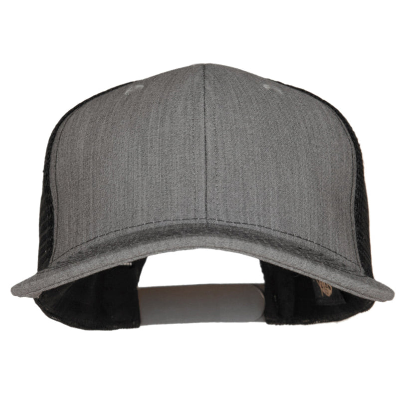 Premium Heather High Profile Mesh Trucker Cap