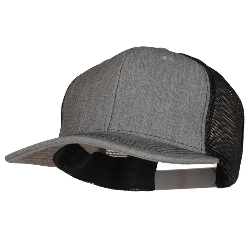 Premium Heather High Profile Mesh Trucker Cap