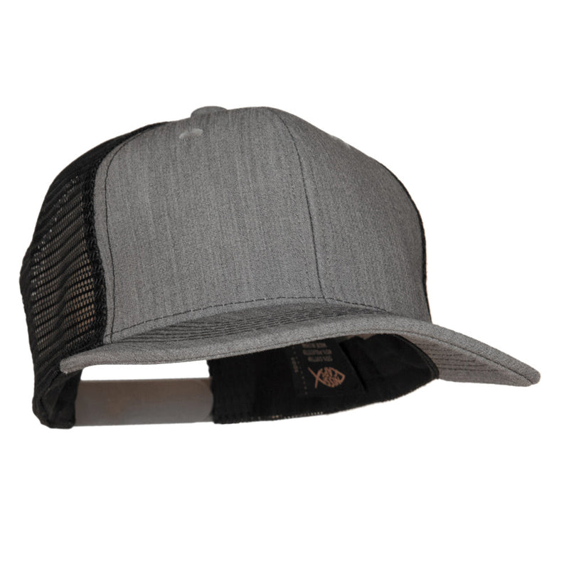 Premium Heather High Profile Mesh Trucker Cap