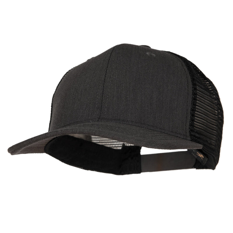 Premium Heather High Profile Mesh Trucker Cap