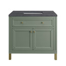 James Martin Chicago 36" Single Bathroom Vanity, Smokey Celadon