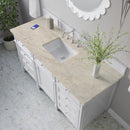 James Martin Brittany 60" Single Bathroom Vanity, Bright White