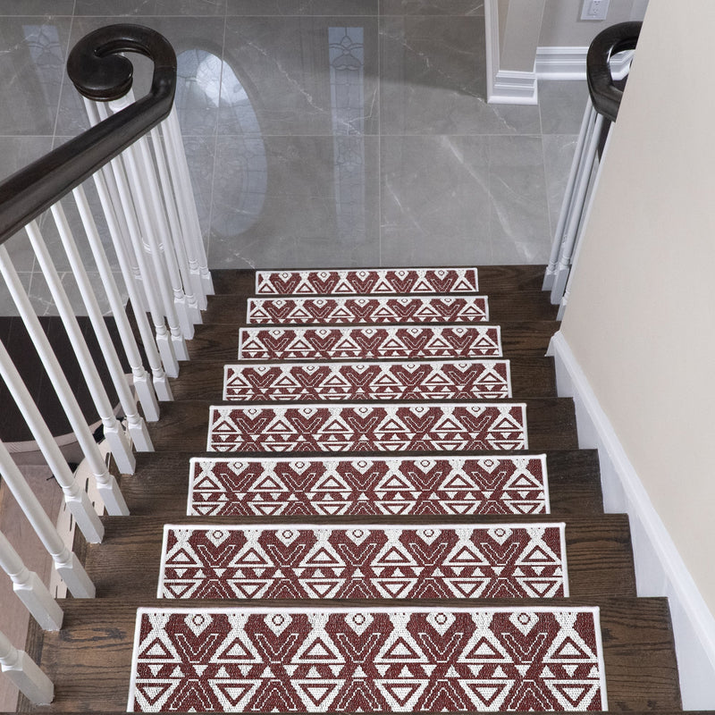 New Age Hairband Design 9" X 28" Stair Treads