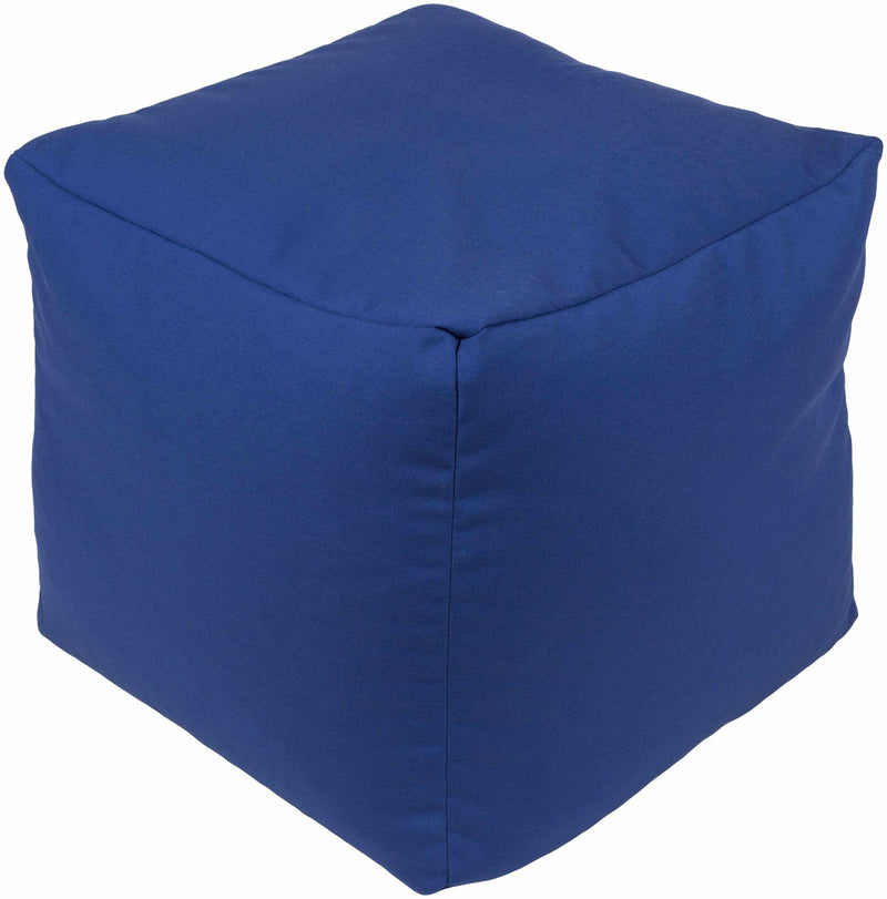 Hoflein Dark Blue Pouf