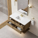 James Martin Allamari 48" Floating Single Bathroom Vanity, Dune Mist