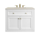 James Martin Chicago 36" Single Bathroom Vanity, Glossy White