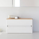 Paper Towel Dispenser - Steel + Wood