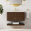 James Martin Allamari 36" Floating Single Bathroom Vanity, Sable