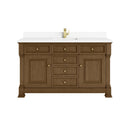 James Martin Brookfield 60" Single Bathroom Vanity, Honey Oak
