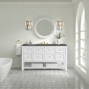 James Martin Breckenridge 60" Single Bathroom Vanity, Bright White