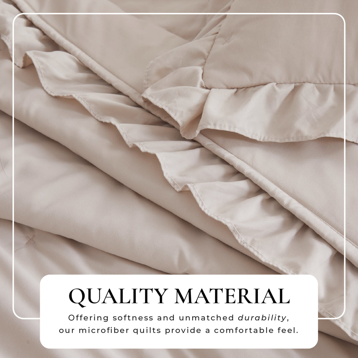 Dot Stitched Ruffled Quilt Set - Dot-Ruffled Collection, photo 8 of 18