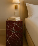 Swan Elazığ Cherry Marble Column / Nightstand by Marmony Concept