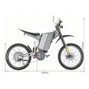 EKX GTS 8000W 72V/30AH Premium Electric High-Strength Steel Pipe Off-Road Mountain Dirt Bike (SAK31684)