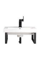 James Martin Boston 15.25" Floating Wall Bracket, Matte Black