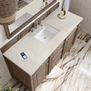 James Martin Bristol 60" Single Bathroom Vanity, Whitewashed Walnut