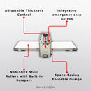 Commercial Electric 110V Foldable Stainless Steel Dough Sheeter (SAK59273) by SAKSBY WHOLESALE
