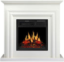 36 Inch Electric Fireplace Mantel Wooden Surround Firebox M1804