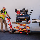 Electric Hydraulic Lift Table – 600 lb, 59 in. Extension Portable Powered Scissor Lift Cart for Warehouses, Shops & Material Handling by Tomahawk Power