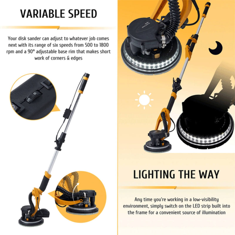 Preenex Electric Powered Drywall Sanding Machine W/ Dust Collection, 800W (SAK94763)