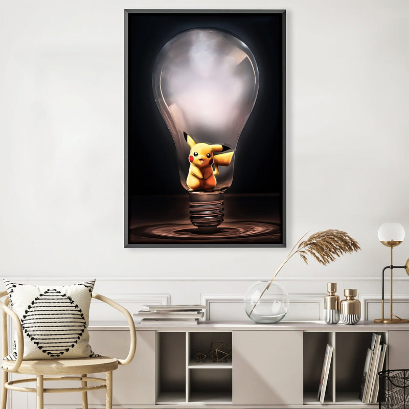 Electric Type Bulb Canvas