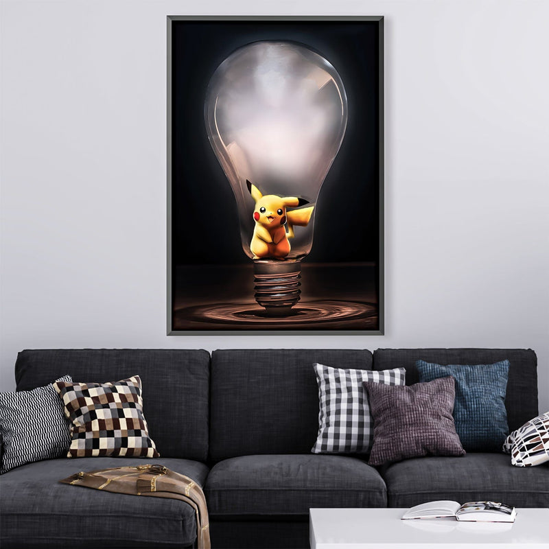 Electric Type Bulb Canvas