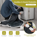 Electric Heated Blanket Throw Reversible Flannel and Sherpa Blanket