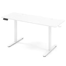 Electric Standing Desk with 3 Memory Heights and 2 Hanging Hooks and Cable Holes by LJGDeals