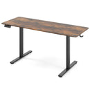 Electric Standing Desk with 3 Memory Heights and 2 Hanging Hooks and Cable Holes by LJGDeals