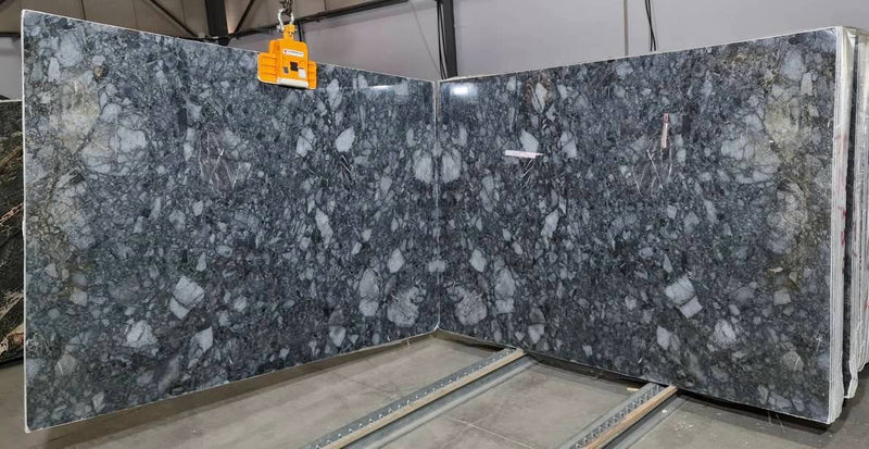 Elegance Gray Bookmatching Polished Marble Slab