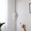 GobekUsa Elegance Ribbed Ceramic Pendant Lights for Dining Island, Living Room