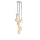 GobekUsa Elegance Ribbed Ceramic Pendant Lights for Dining Island, Living Room