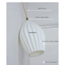 GobekUsa Elegance Ribbed Ceramic Pendant Lights for Dining Island, Living Room