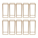 GobekUsa Elegant 10-Piece Gold Wedding Flower Stand
