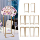 GobekUsa Elegant 10-Piece Gold Wedding Flower Stand