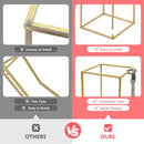 GobekUsa Elegant 10-Piece Gold Wedding Flower Stand