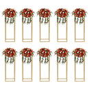 GobekUsa Elegant 10-Piece Gold Wedding Flower Stand