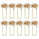 GobekUsa Elegant 10-Piece Gold Wedding Flower Stand
