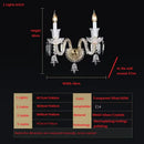 GobekUsa Crystal Wall Lamp for Bedside Aisle Ktv LED Lights