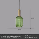 GobekUsa Glass Pendant Lights: Nordic Style Bedroom Kitchen Hanging Lamp