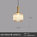GobekUsa Glass Pendant Lights: Nordic Style Bedroom Kitchen Hanging Lamp