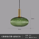 GobekUsa Glass Pendant Lights: Nordic Style Bedroom Kitchen Hanging Lamp
