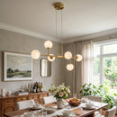 Elegant Ball Alabaster Chandelier