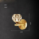 GobekUsa Crystal Stone Designer LED Wall Sconce for Bedroom and Corridor