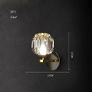 GobekUsa Crystal Stone Designer LED Wall Sconce for Bedroom and Corridor